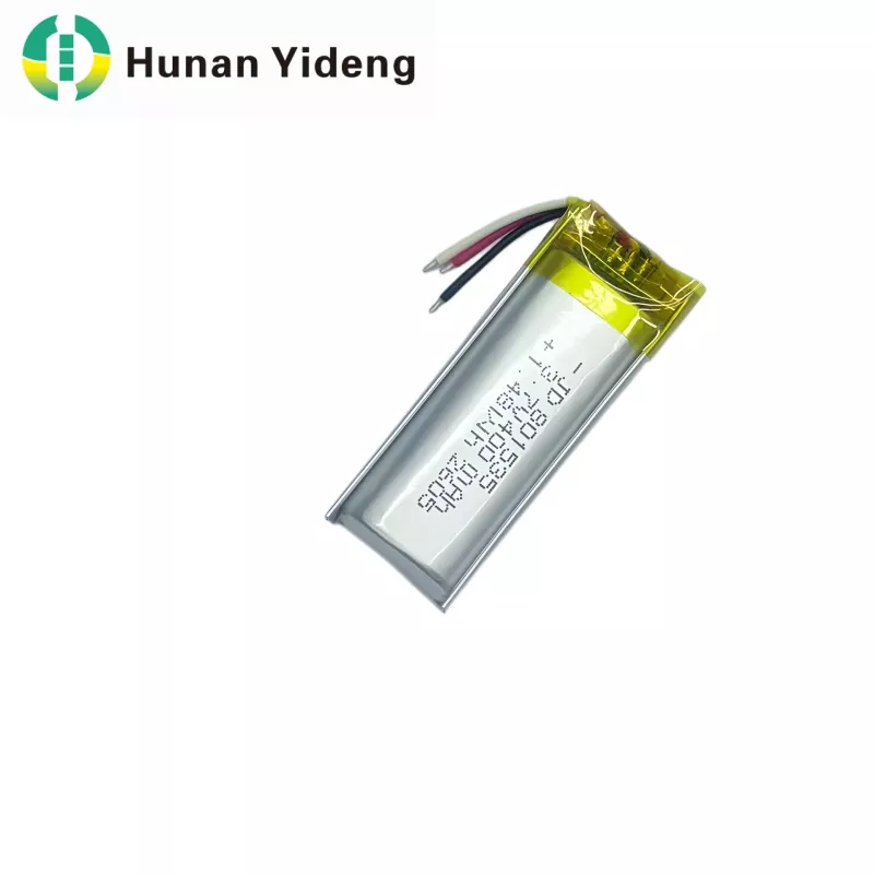 3.7V 600mAh 801535 Maol Litiam Polymer Ceallraí Lipo Rechargeable