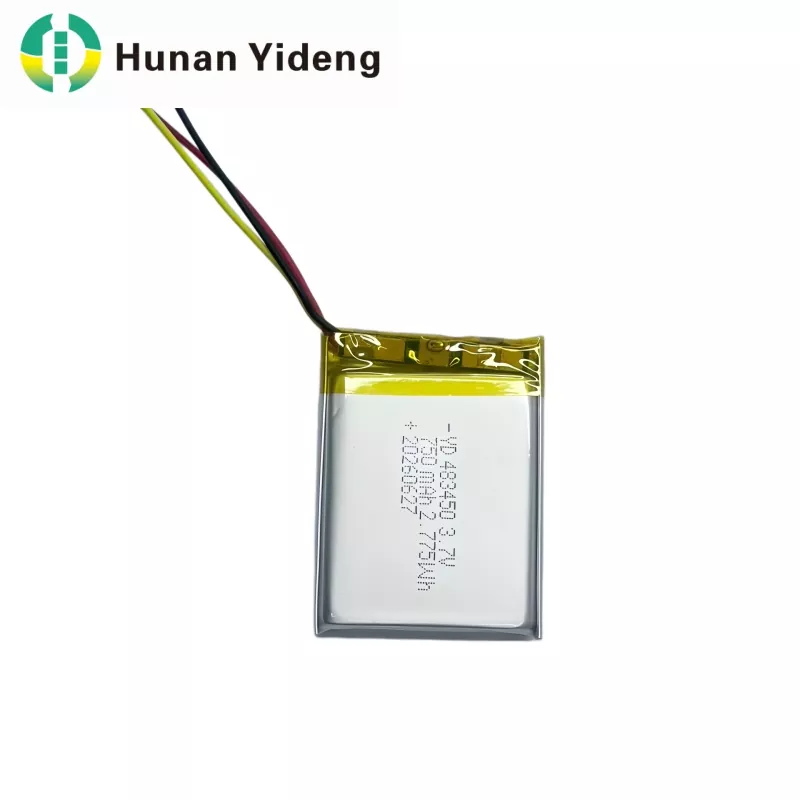 3.7V 750mAh 483447 Cumas Ard Ceallraí Lipo Polymer Litiam Beag In-athluchtaithe