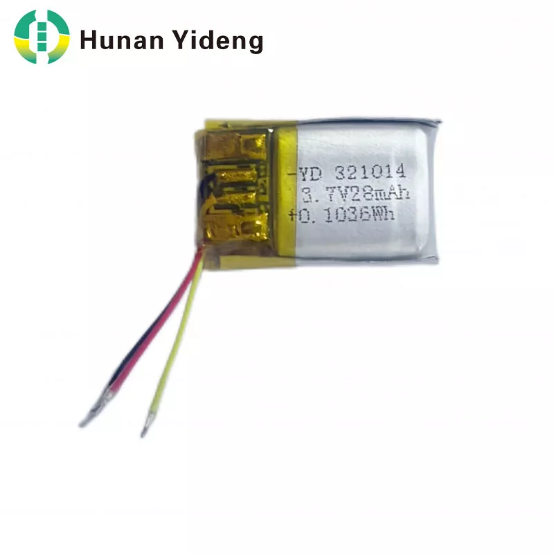 321014 28mah 3.7V Ceallraí Priosmatacha Beaga In-athluchtaithe