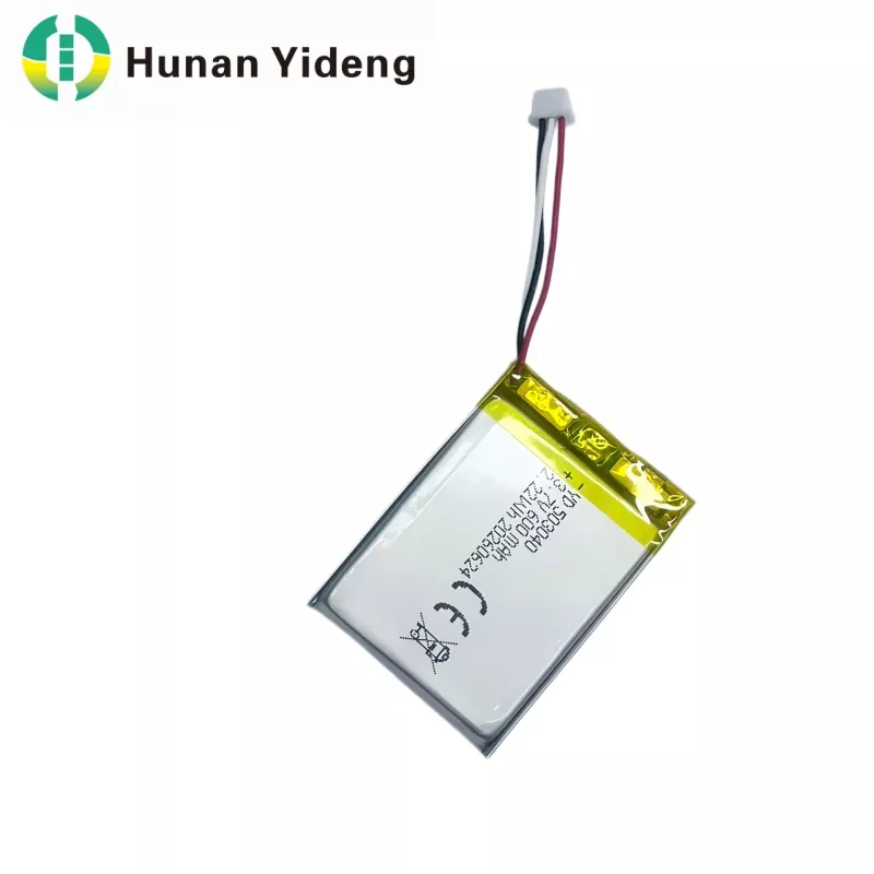 503040 3.7V 600mAh Cearnóg Rechargeable Battery