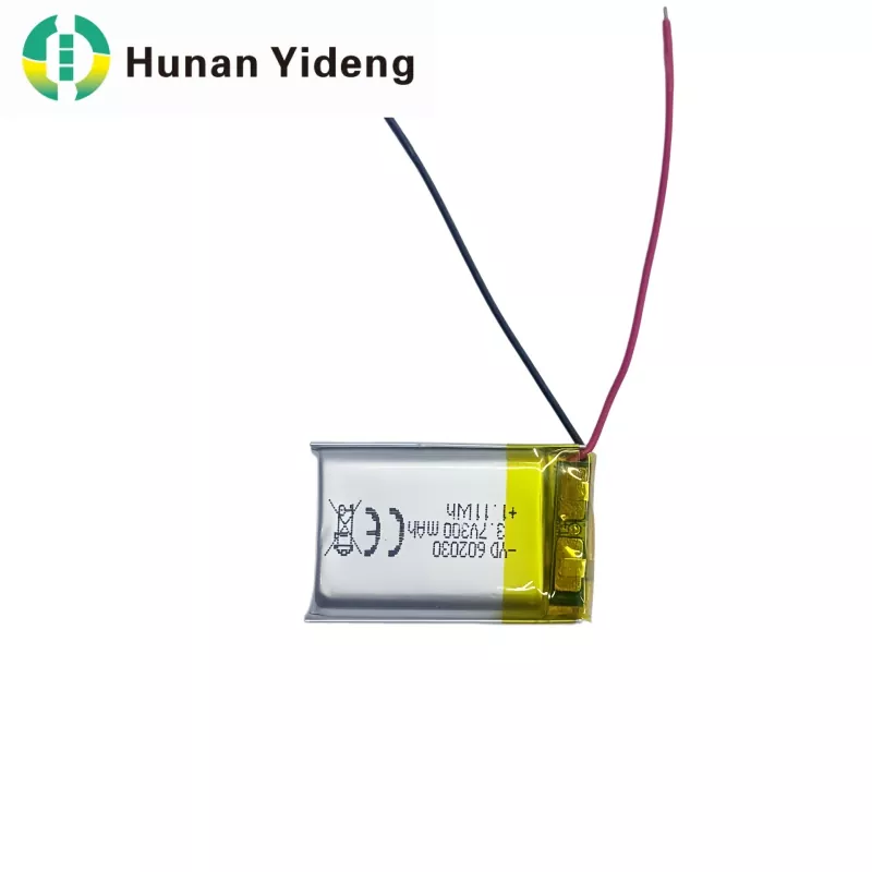 602030 3.7V 300mAh Li Polymer Battery le haghaidh Cainteoir Cliste