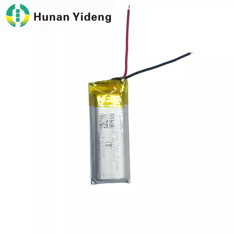 801435 3.7v 500mah Pacáiste Battery Li Ion 1.48wh le haghaidh Glas Doras Cliste